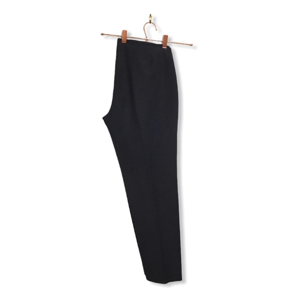 Theory | Navy Blue Belisa Slim Cropped Twill Pants - Picture 11 of 12
